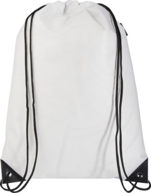 Logo trade promotional products picture of: Evergreen GRS recycled non-woven drawstring bag 5L