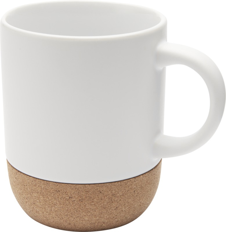 Logo trade promotional product photo of: Billie 300 ml ceramic sublimation mug with cork details