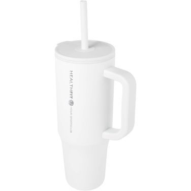 Logotrade business gift image of: Brady 900 ml RCS certified insulated tumbler with silicone straw