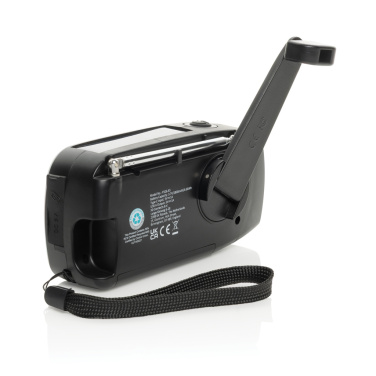 Logo trade corporate gifts picture of: RescueWave RCS recycled plastic emergency radio