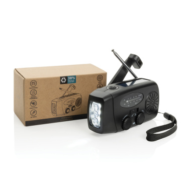 Logo trade business gift photo of: RescueWave RCS recycled plastic emergency radio