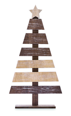 Logo trade promotional giveaways image of: Wooden Christmas tree