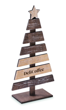 Logo trade business gifts image of: Wooden Christmas tree