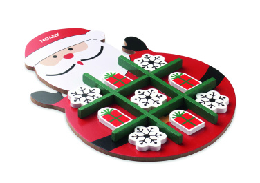 Logo trade promotional giveaway photo of: Christmas wooden tic tac toe