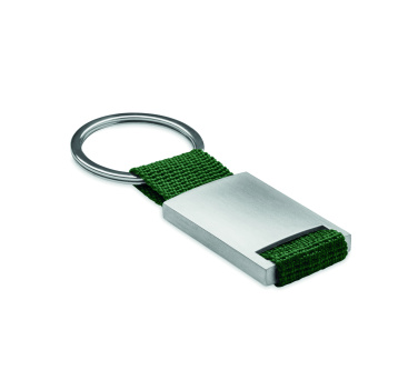 Logotrade promotional giveaway image of: Metal rectangular key ring Espoo