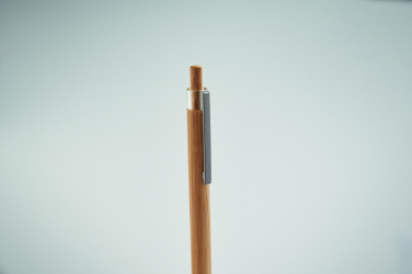 Logotrade promotional item image of: Push button bamboo pen