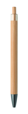 Logotrade corporate gift image of: Push button bamboo pen