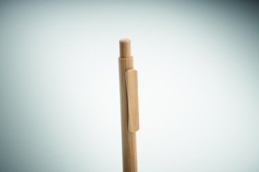 Logo trade corporate gifts picture of: Bamboo automatic ball pen