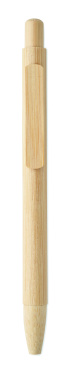 Logo trade advertising products picture of: Bamboo automatic ball pen
