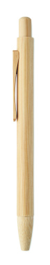 Logo trade corporate gift photo of: Bamboo automatic ball pen