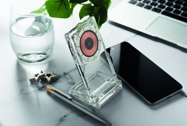 Logo trade promotional item photo of: Acrylic wireless charger 15W