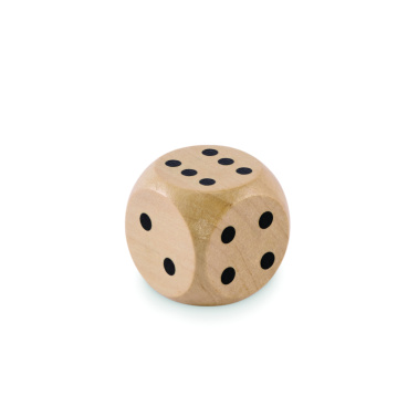 Logotrade corporate gift picture of: Schima wooden dice 3cm dia