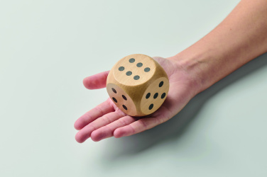 Logo trade promotional gifts image of: Schima wooden dice 5cm dia