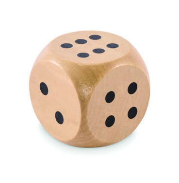 Logotrade promotional product image of: Schima wooden dice 5cm dia