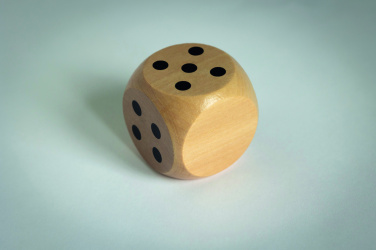 Logotrade advertising products photo of: Schima wooden dice 5cm dia