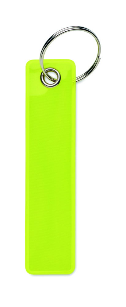 Logo trade promotional giveaway photo of: Reflective key ring in PVC