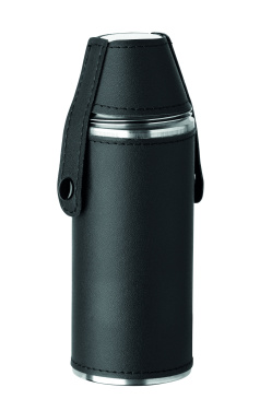 Logo trade promotional items image of: Hip flask with shot cups