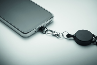 Logo trade business gifts image of: Retractable phone holder