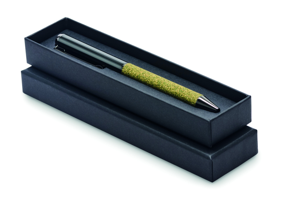 Logo trade promotional products image of: Twist metal ballpen in box