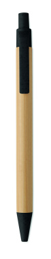Logotrade corporate gift picture of: Push button ball pen in bamboo