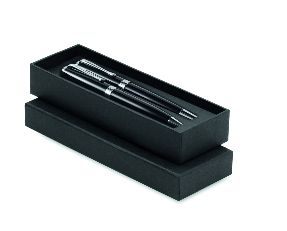 Logo trade corporate gift photo of: Ball pen and roller set