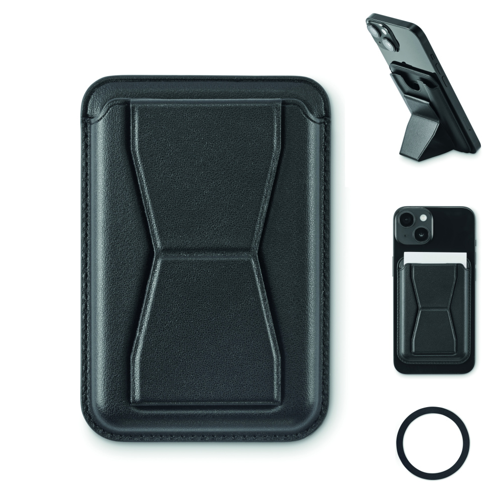 Logo trade corporate gifts picture of: Magnetic PU cardholder