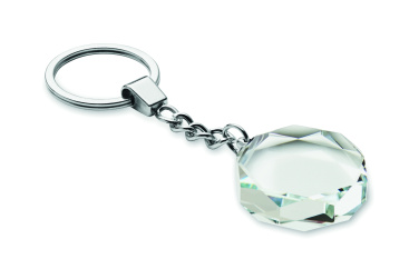 Logotrade advertising product picture of: Glass round award key ring