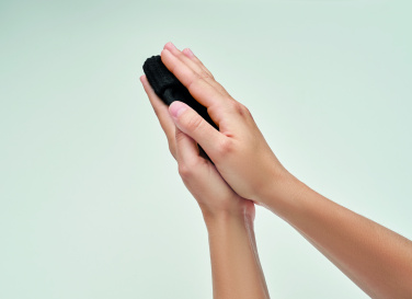 Logo trade corporate gifts picture of: Hand warmer knitted polyester