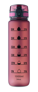 Logo trade promotional merchandise picture of: Sports water bottle RPET 1L