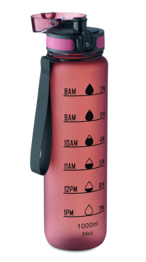 Logo trade promotional giveaways image of: Sports water bottle RPET 1L