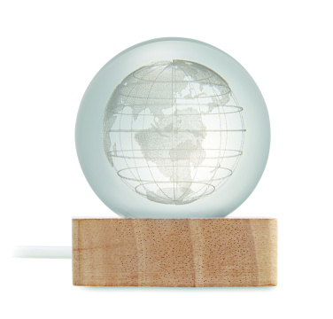 Logo trade promotional items image of: LED globe glass ball
