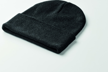 Logotrade promotional item picture of: Knitted beanie with cuff