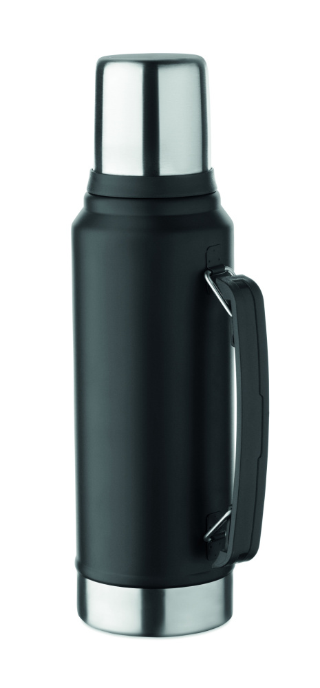 Logo trade promotional giveaways image of: Double wall bottle 1L