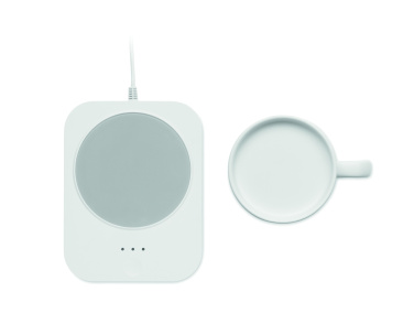 Logotrade promotional giveaway picture of: Wireless charger mug warmer set