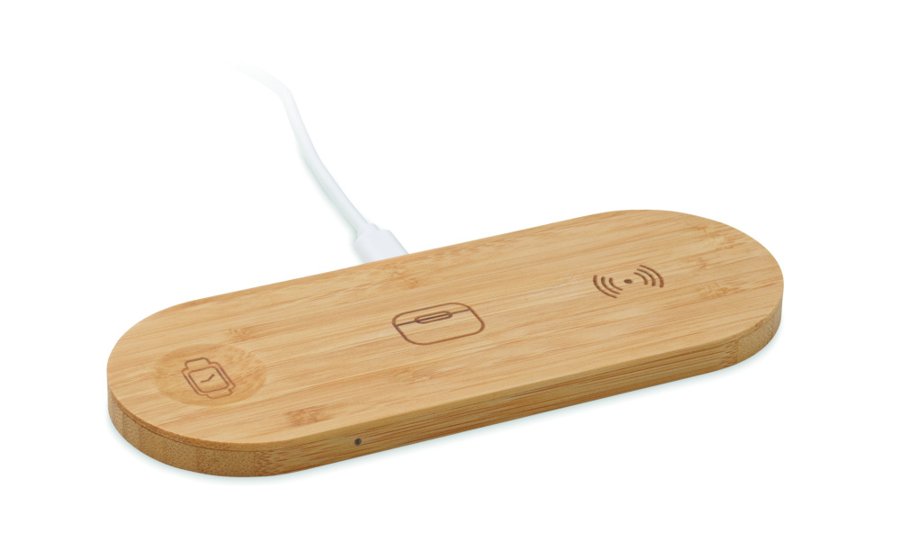 Logo trade promotional giveaways picture of: 3 in 1 15W wireless charger