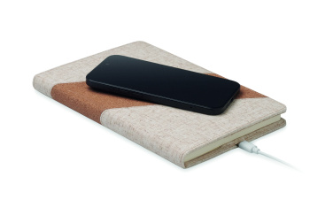 Logotrade advertising product picture of: A5 notebook with 15W charger