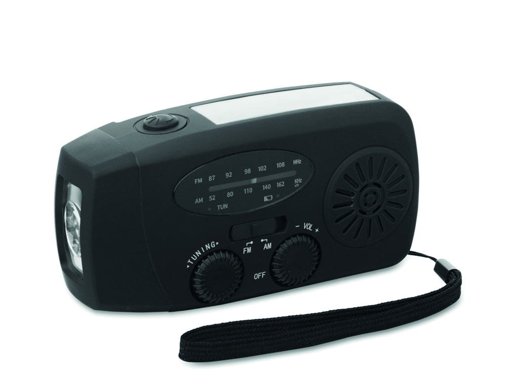 Logotrade promotional product picture of: Portable radio with LED torch