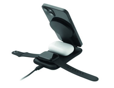 Logotrade promotional giveaway picture of: 3 in 1 wireless charger 15W