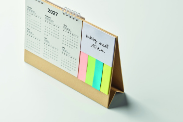 Logotrade promotional product image of: Desk calendar with memo pad