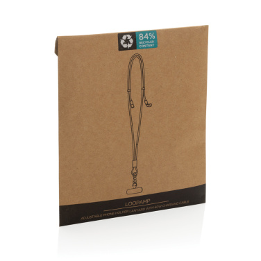 Logotrade advertising product image of: LoopAmp RCS RPET adjustable phone cord with 60W cable