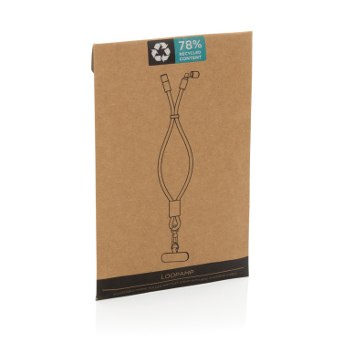 Logotrade promotional merchandise image of: LoopAmp RCS RPET adjustable phone wrist strap 60W cable