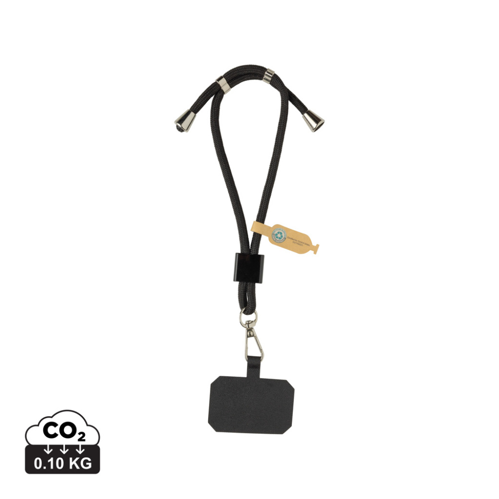 Logotrade promotional product image of: CarryLoop RCS recycled PET adjustable phone holder wristlet