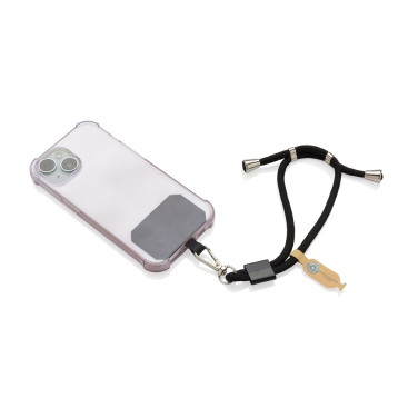 Logotrade advertising products photo of: CarryLoop RCS recycled PET adjustable phone holder wristlet