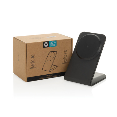 Logotrade promotional merchandise image of: VoltPerch RCS recycled plastic 15W magnetic wireless charger