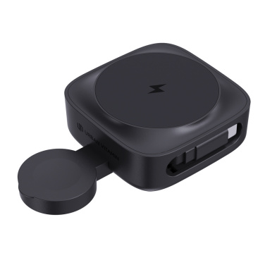 Logo trade business gift photo of: Urban Vitamin Goleta 2-in-1 15W magnetic wireless charger