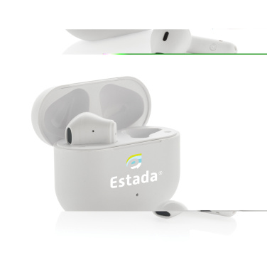 Logo trade promotional product photo of: Tunevo RCS recycled plastic wireless earbuds