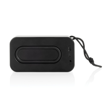 Logo trade business gifts image of: Swiss Peak RCS recycled aluminium 10W bass speaker