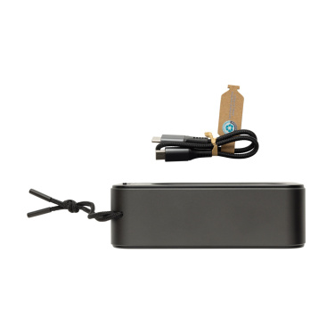 Logo trade promotional gift photo of: Swiss Peak RCS recycled aluminium 10W bass speaker