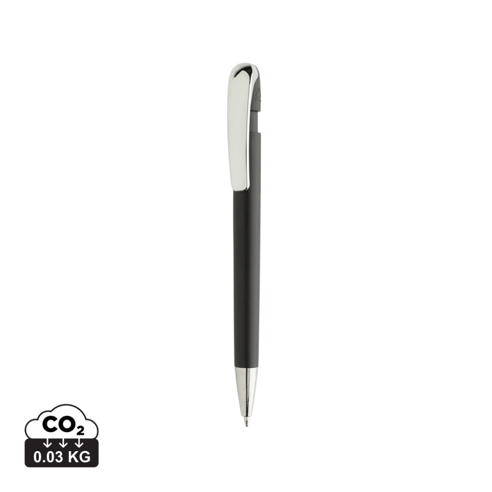 Logo trade advertising products image of: Glide GRS certified R-ABS Metal Clip Pen