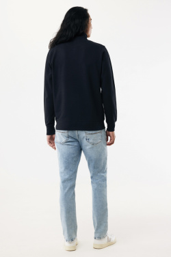 Logo trade promotional giveaways image of: IQONIQ Elgon recycled cotton quarter zip sweater